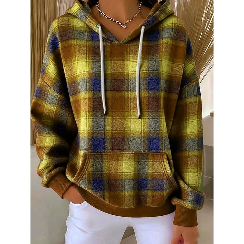 Sadie | Gezellige Geruite Hoodie