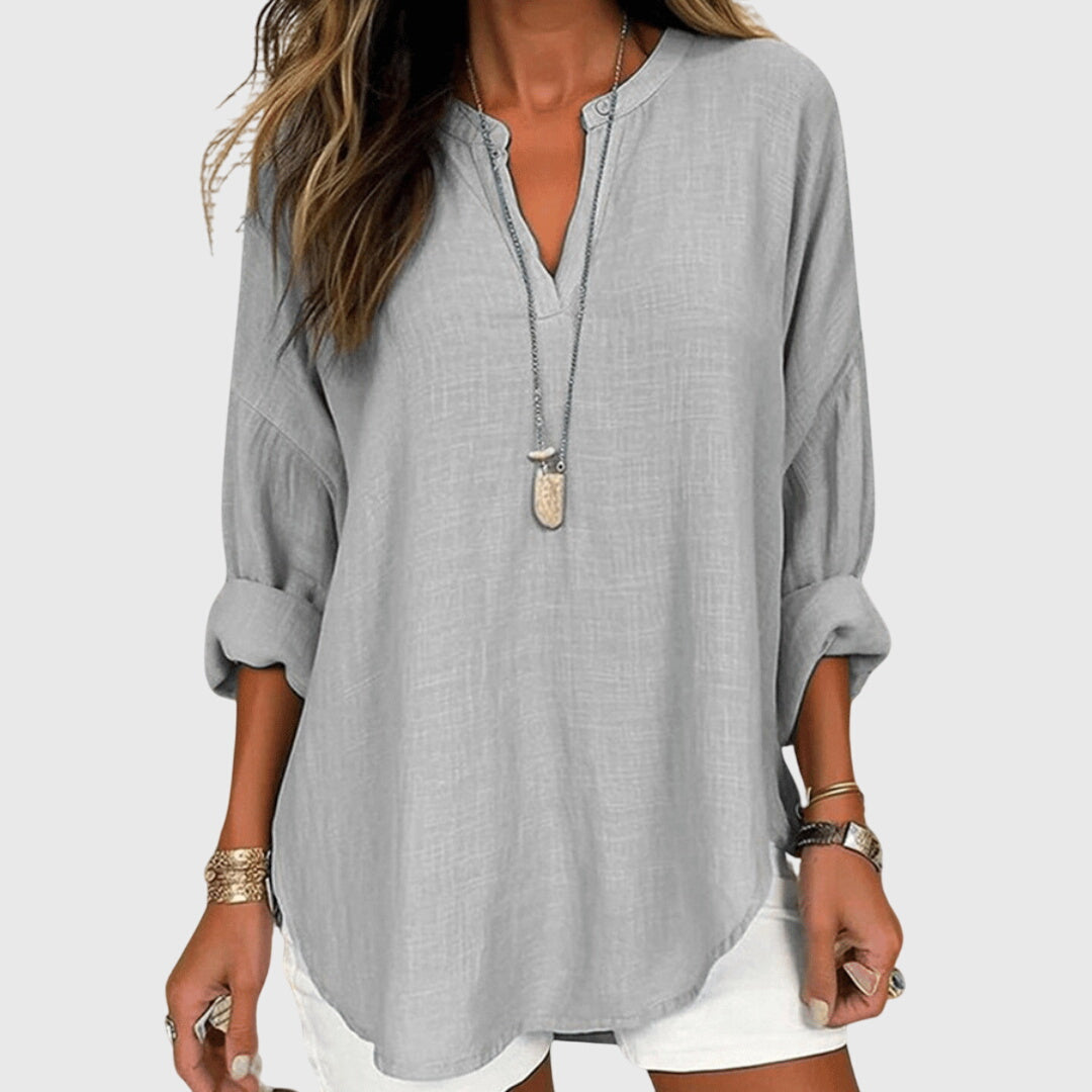 Alicia | Dames Losse Pasvorm Lange Mouwen Casual Top
