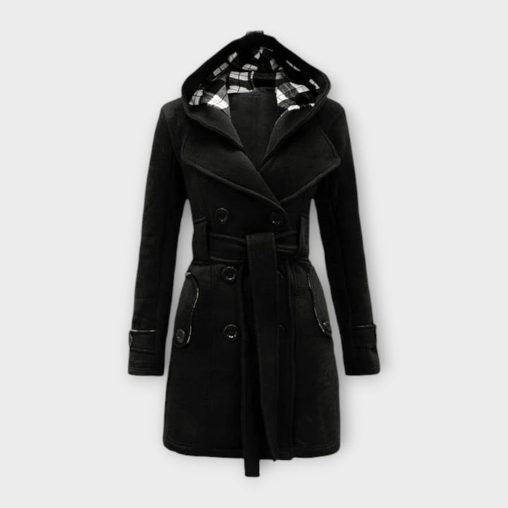 AVA – ELEGANTE HOODED TRENCH COAT