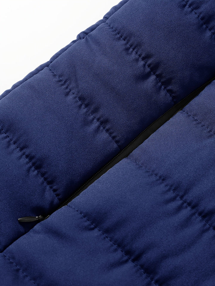 Donovan | Gewatteerd Vest met Staande Kraag