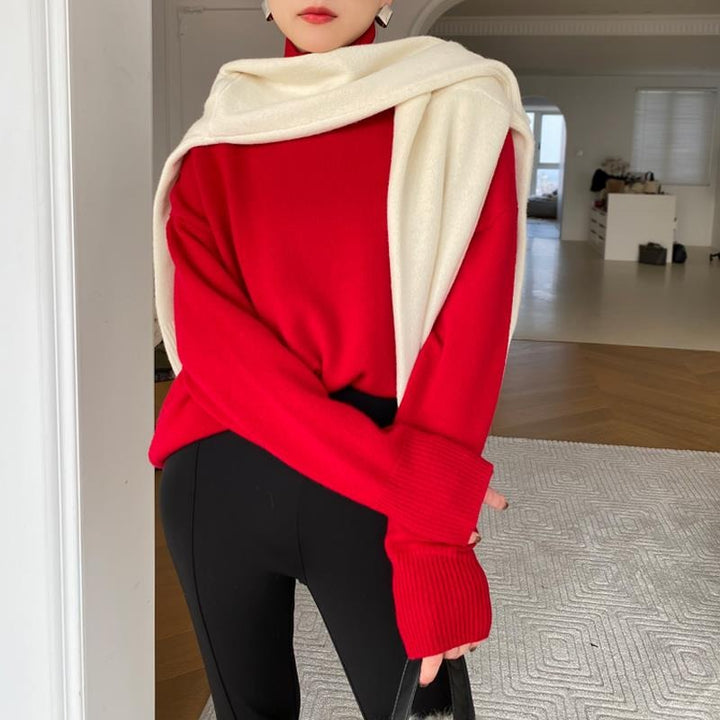 Dames Lange Mouw Turtleneck Trui