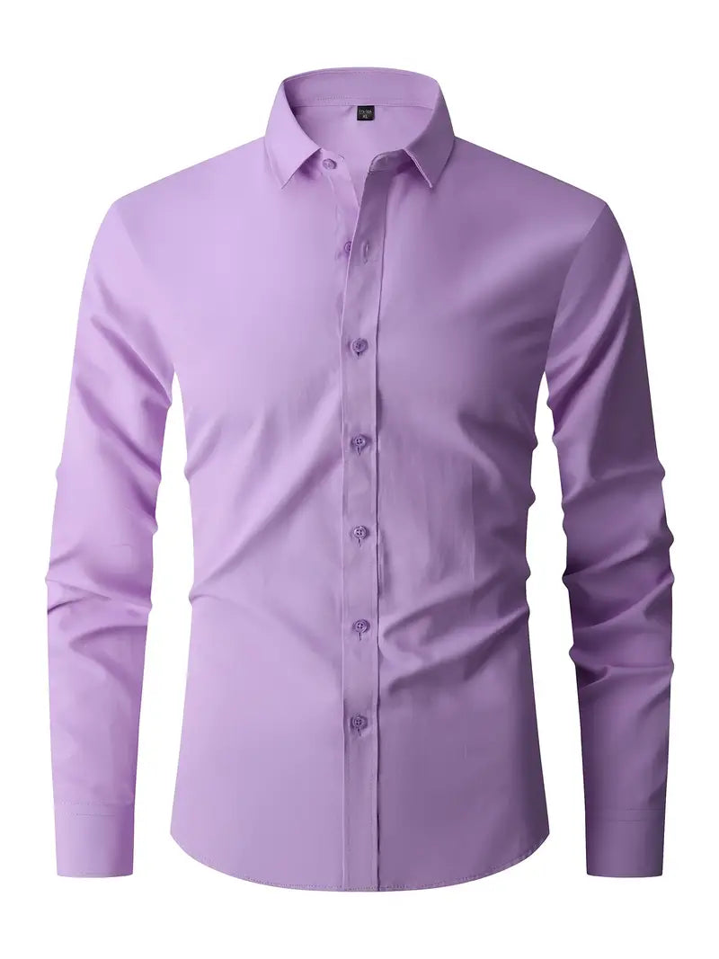 Oliver | Heren Slim Fit Overhemd met Knoopsluiting