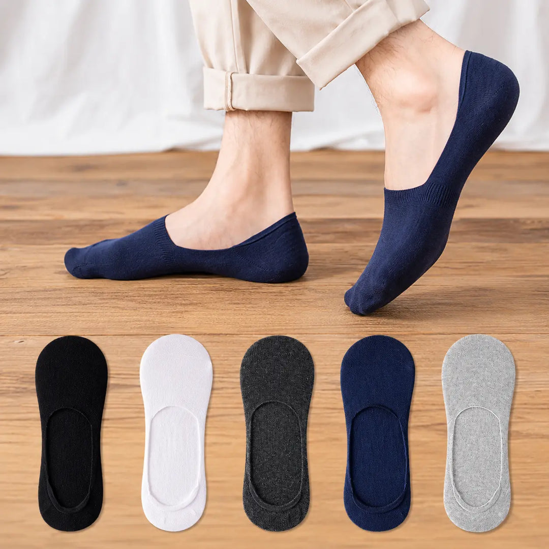 Ademende Lage Katoenen Antislip Sokken