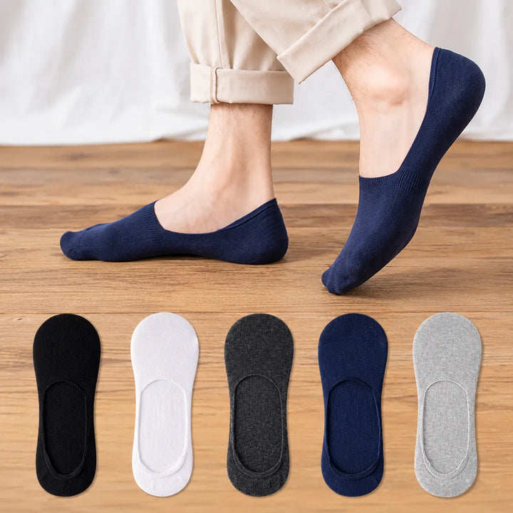 Ademende Lage Katoenen Antislip Sokken