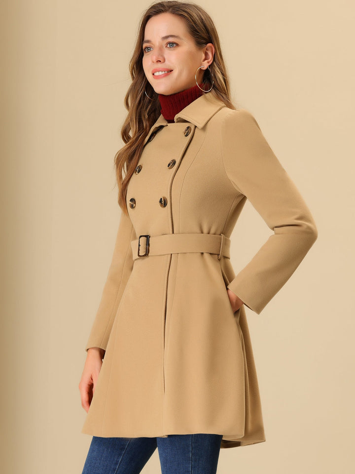 Ela | Fit-and-Flare Dubbelzijdige Op maat gemaakte Trenchcoat