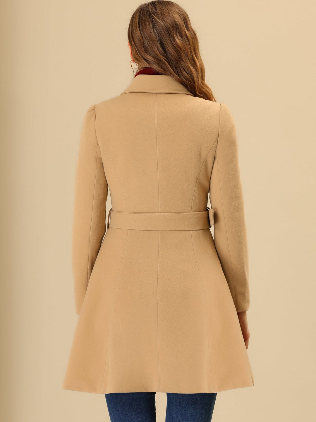 Ela | Fit-and-Flare Dubbelzijdige Op maat gemaakte Trenchcoat