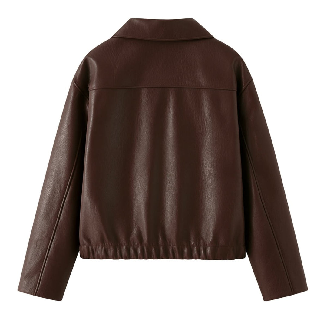 Elsa | Oversized Curated Editorial Leren Jas