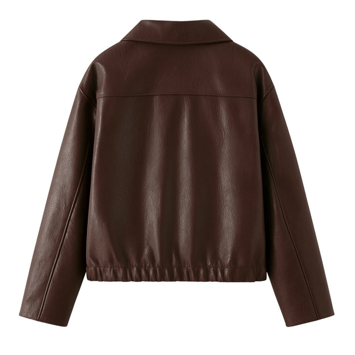 Elsa | Oversized Curated Editorial Leren Jas