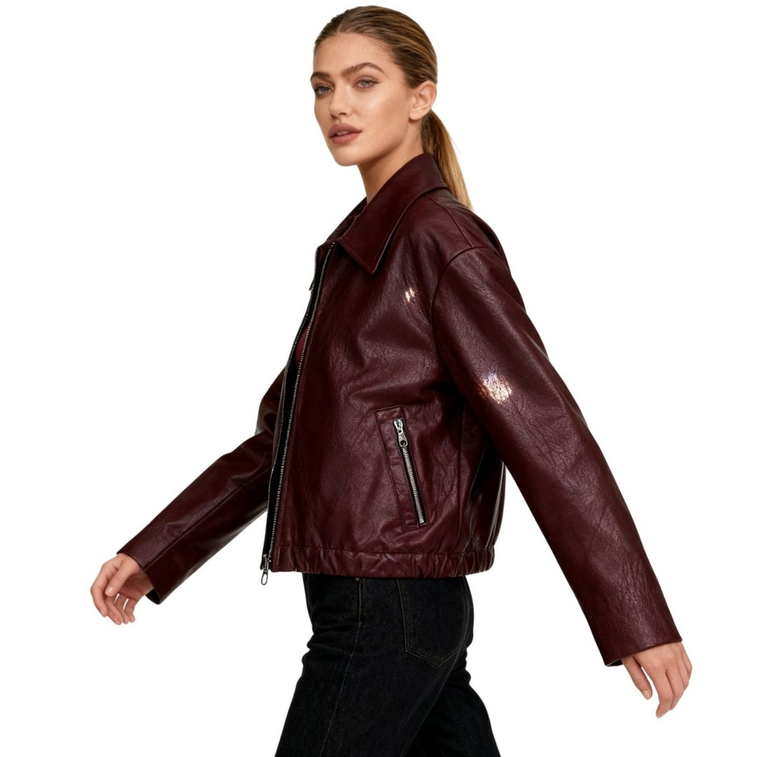 Elsa | Oversized Curated Editorial Leren Jas