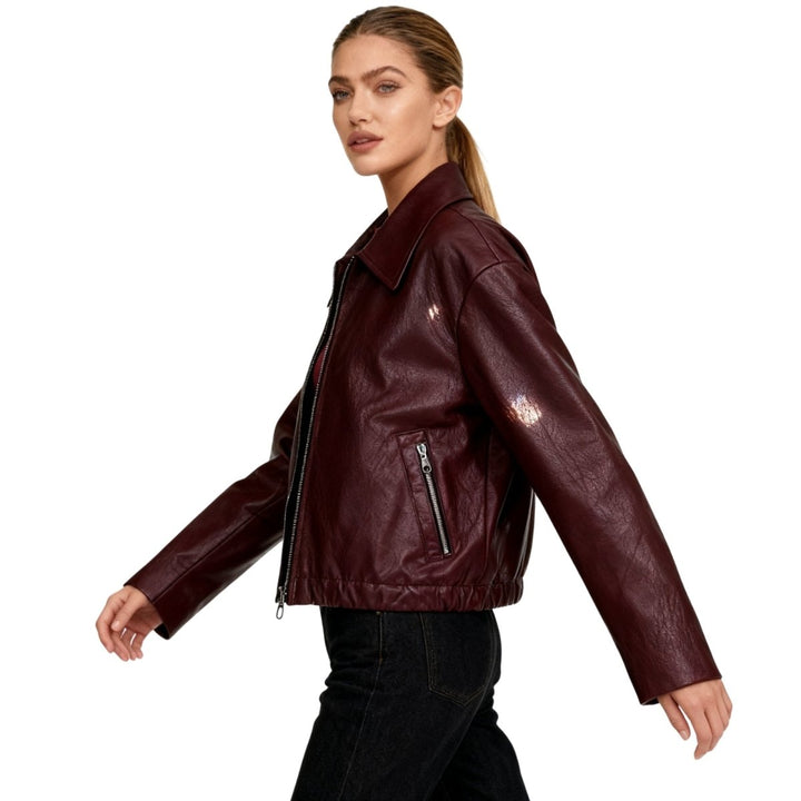 Elsa | Oversized Curated Editorial Leren Jas