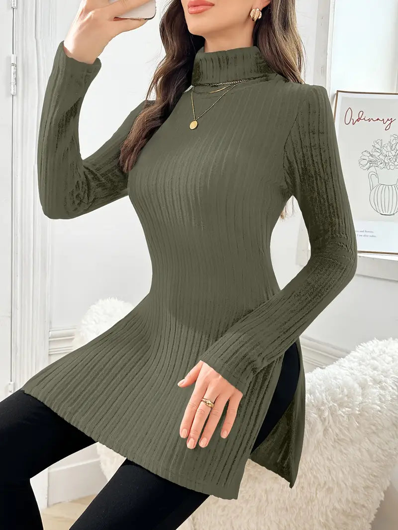 Sarah - Elegante Lange Mouwen Trui Met Smalle Pasvorm Voor De Herfst