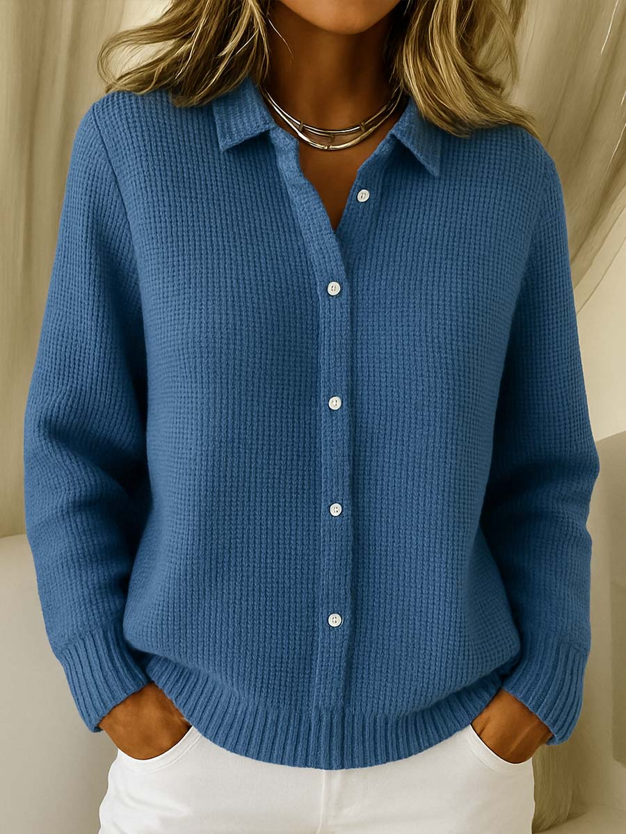SOPHIA - COZY ELEGANCE BUTTON-UP TRUI