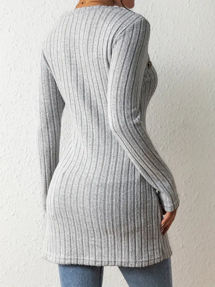 KATHERINE – MODERNE GERIBBELDE LANGE TRUI