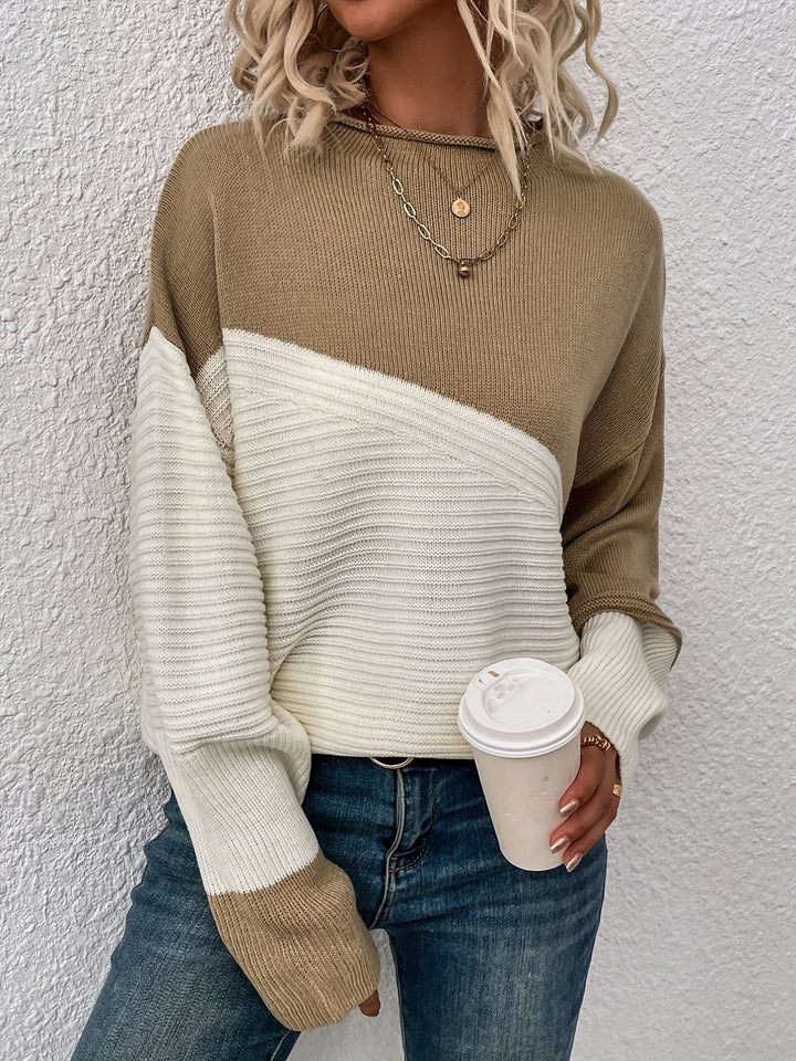Zelda - Elegante Color Block Pullover