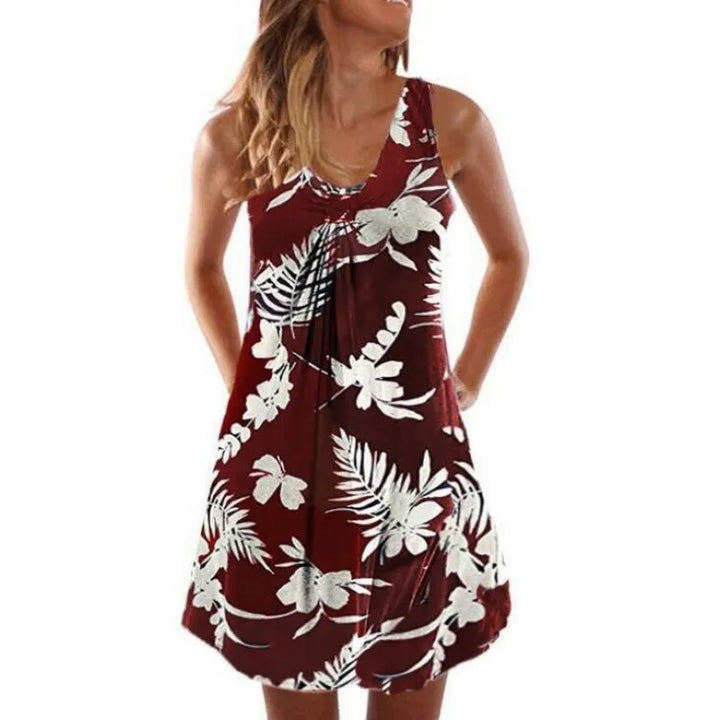 Laylara | Damesjurk met V-hals en knoopdetail