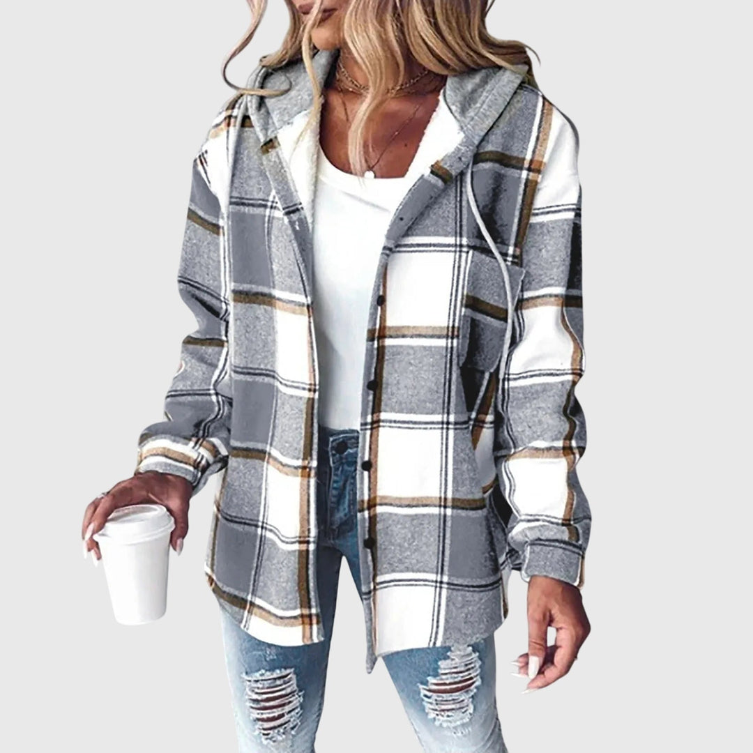 MORGAN – CASUAL GERUITE HOODIE SHIRT JACKET