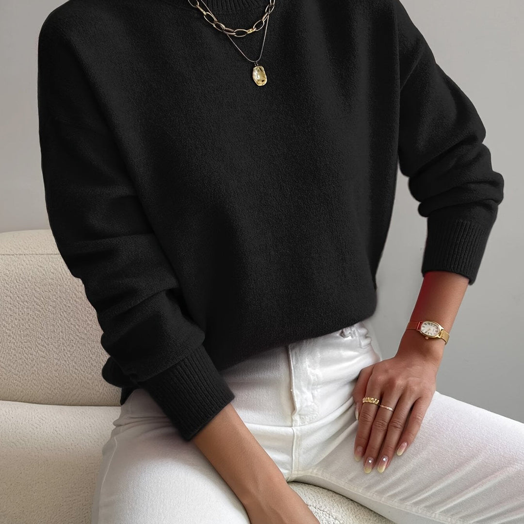 Lorelei | Verfijnde Mock Neck Trui