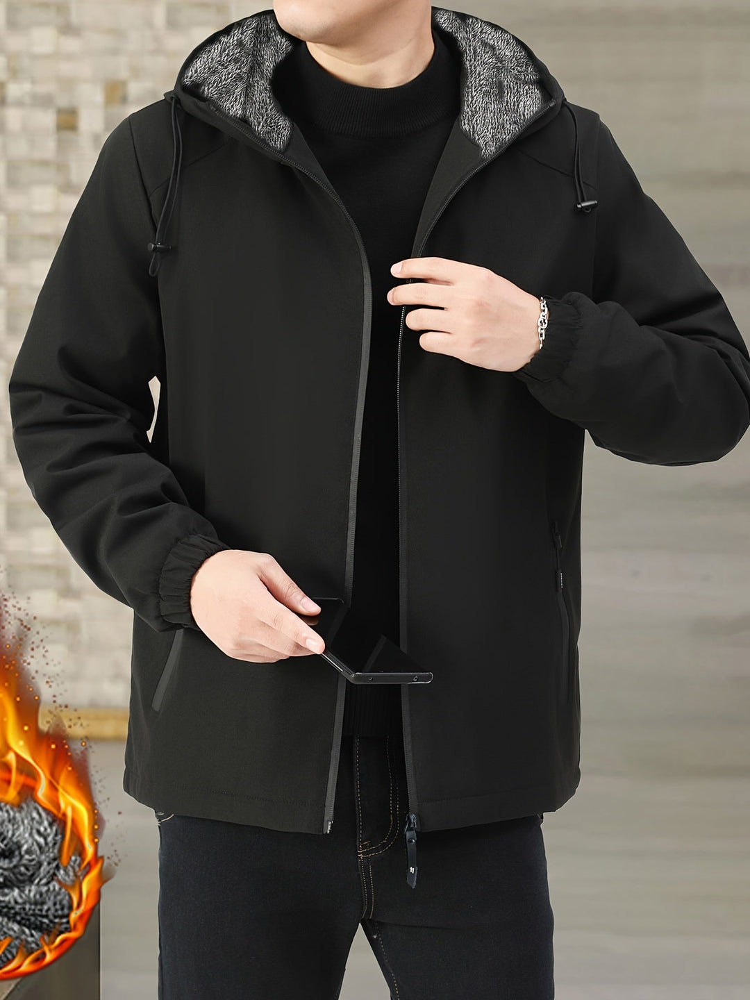 Victor | Cozy Fleece-Lined Hooded Jast