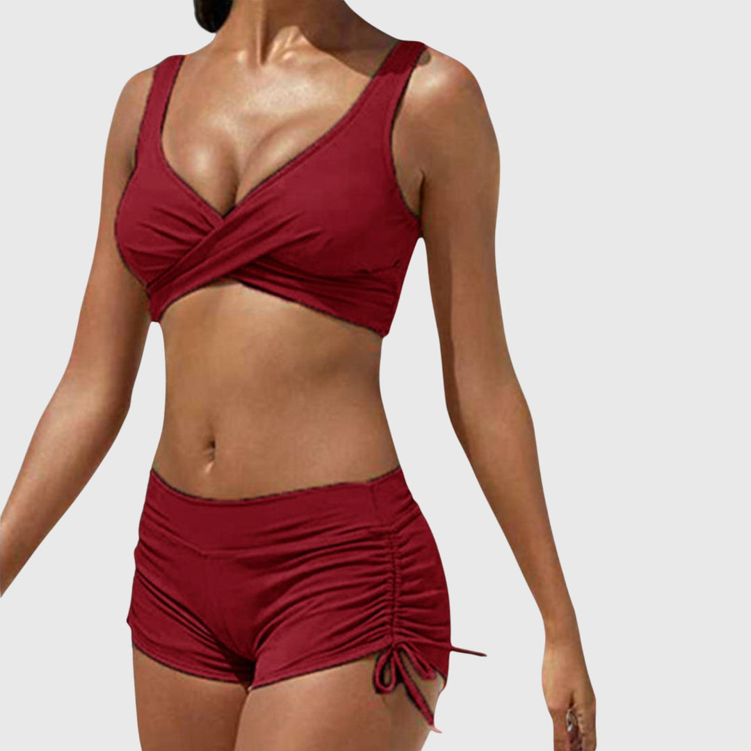 Dames High-Waisted Bikini – Tweedelig, Geschikt voor Zomer en Strandgebruik
