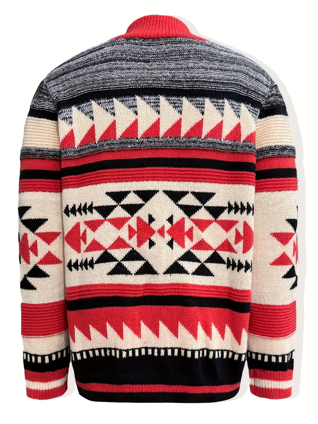 Callum | Patroon Gebreide Vest met Rits