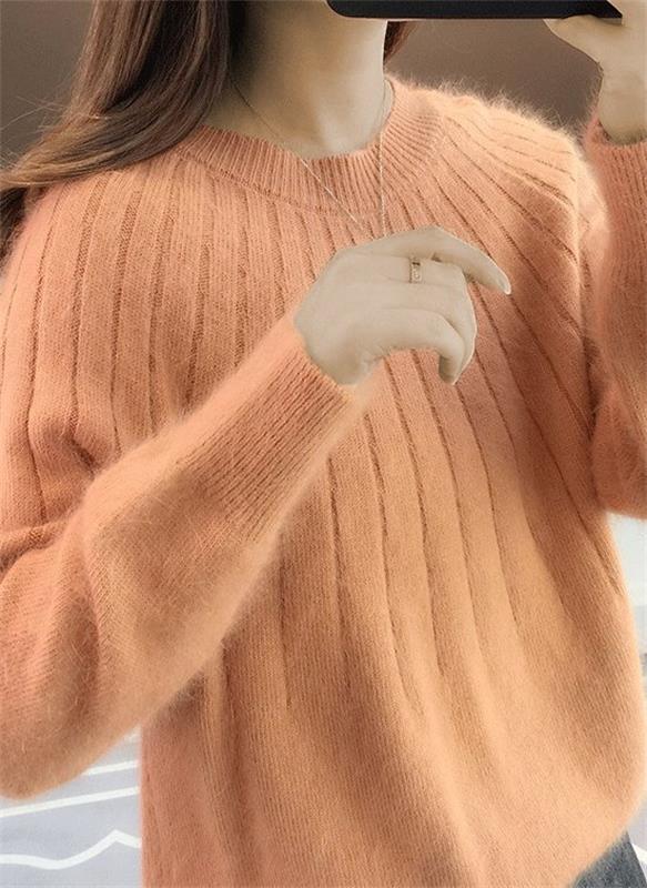 Van Dam | Dames Textured Knit Comfort Sweater