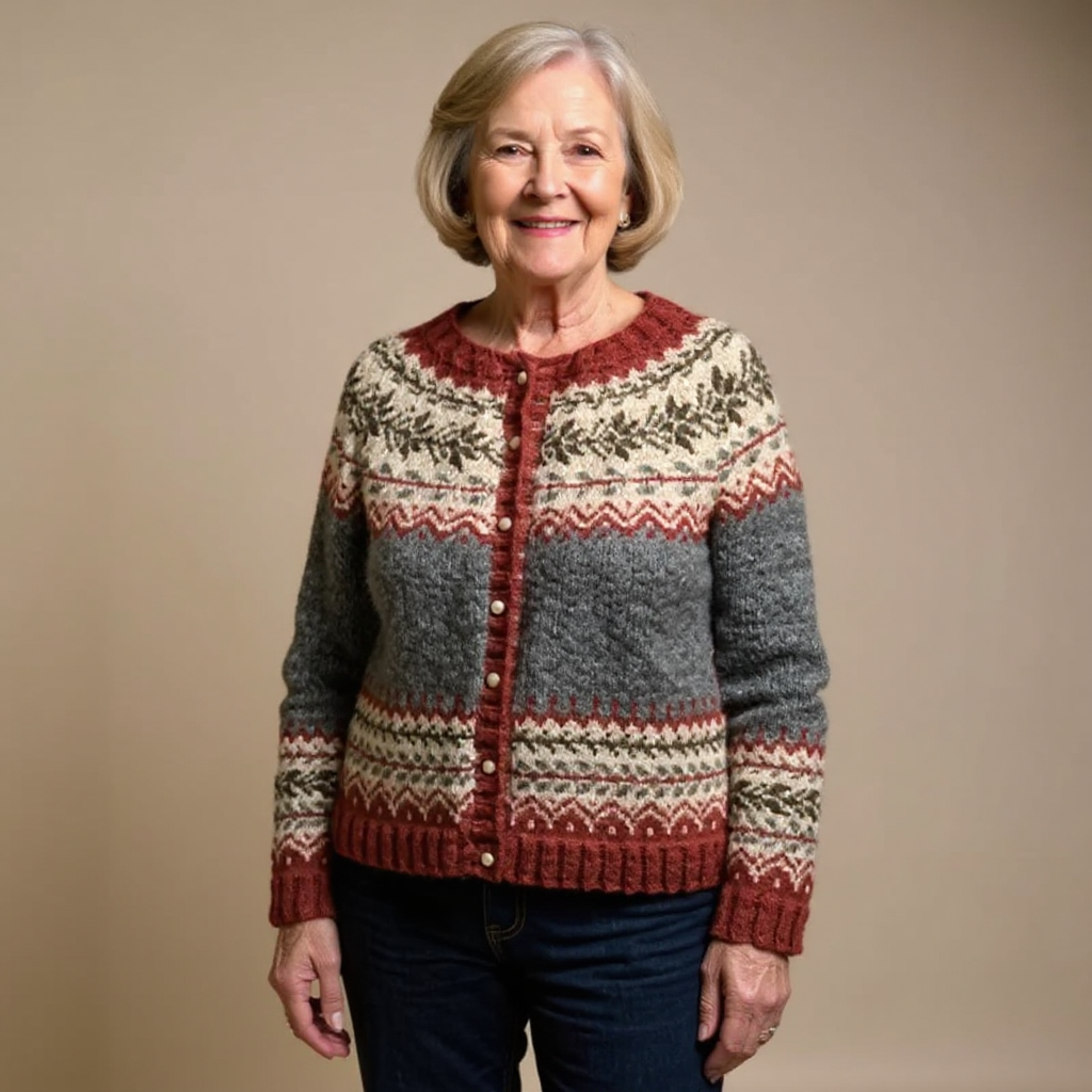 Atasha | Vintage IJslandse Cardigan