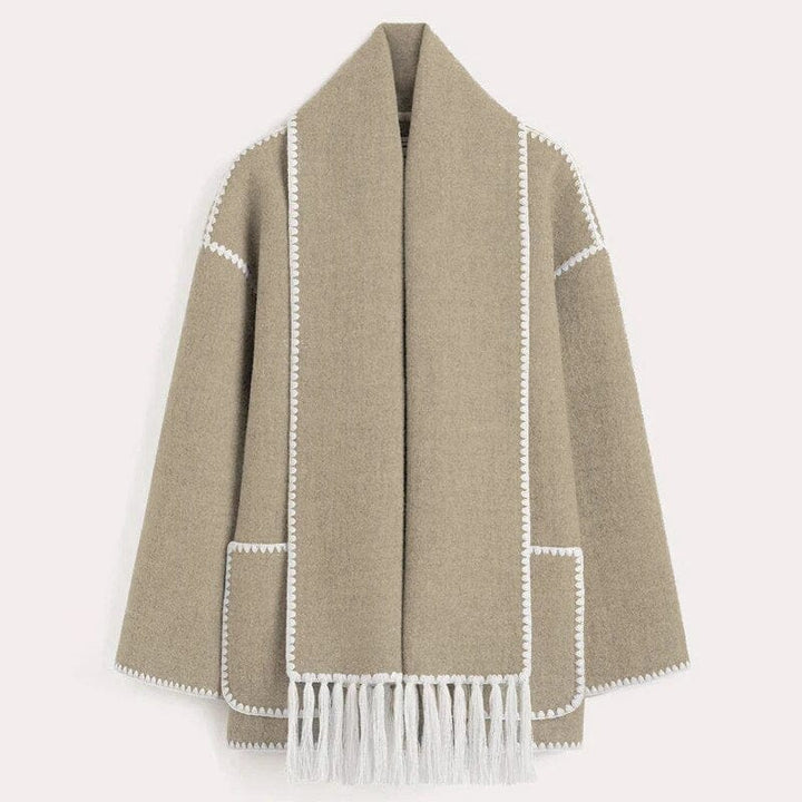 Dames Franje Trim Open Voor Cardigan