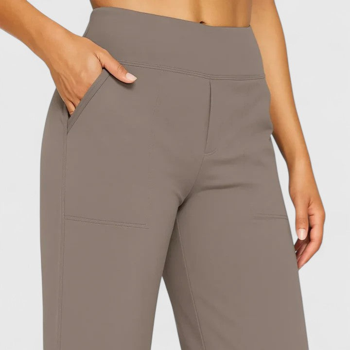 Zoey | Dames Hoge Taille Wijde Broek