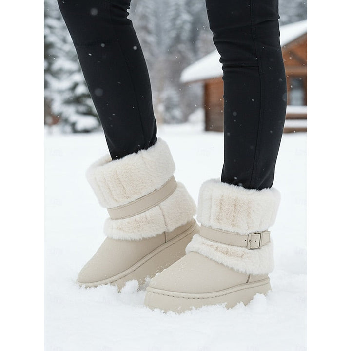 Cecily | Gezellige Sneeuwlaarzen met Bontafwerking