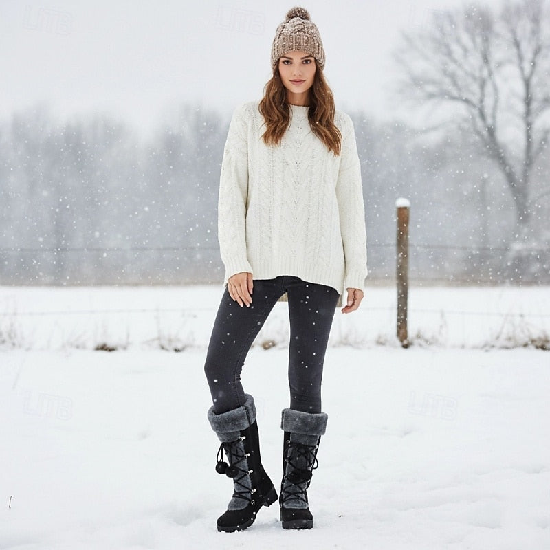 Sabrina | Gezellige Laarzen met Veters voor de Winter