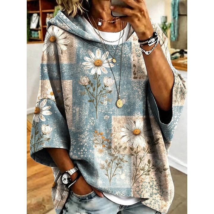 Roberta | Bloemige Hoodie Pullover