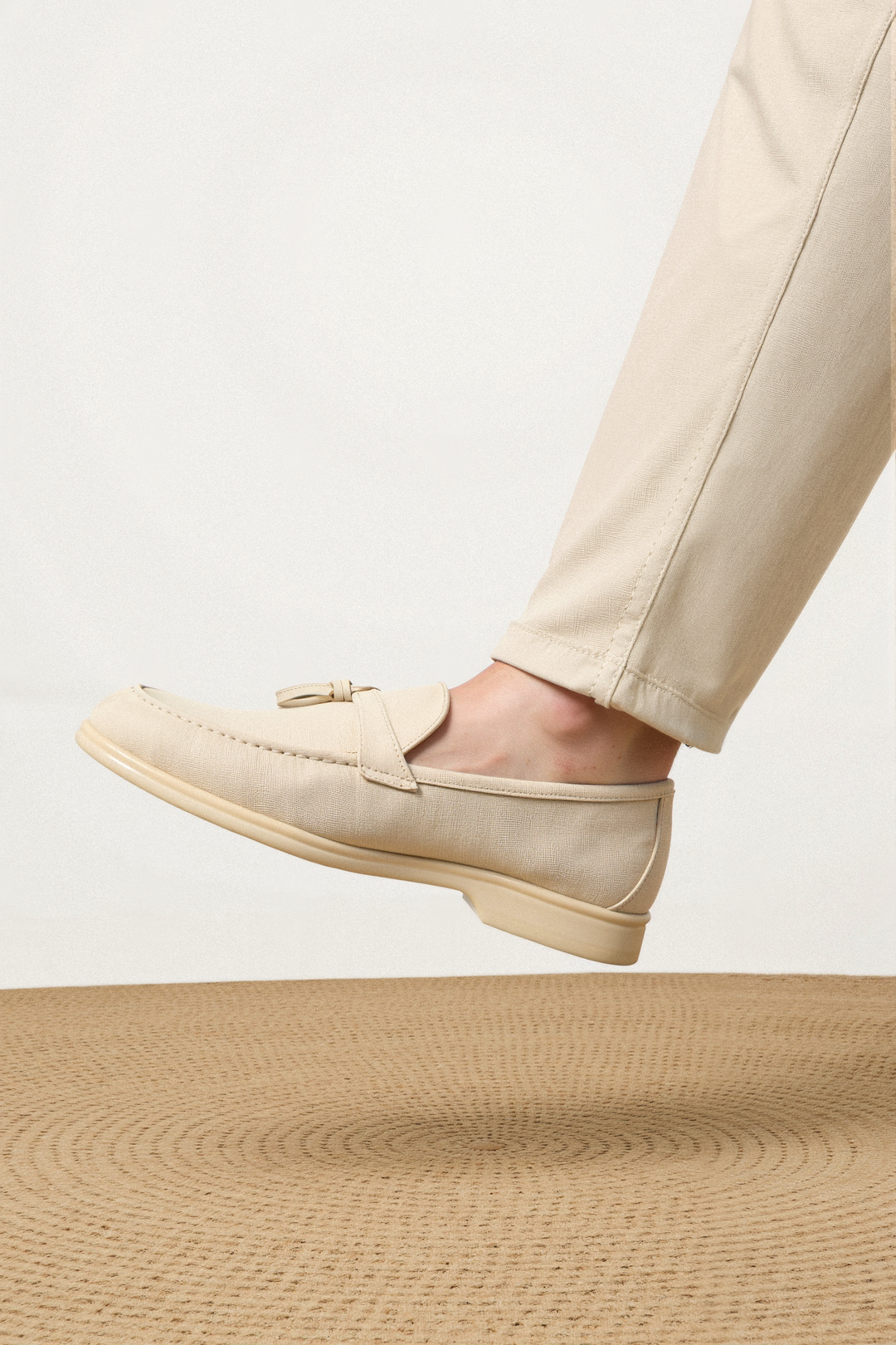 Beige Loafer met Kwasten – Elegant en Comfortabel