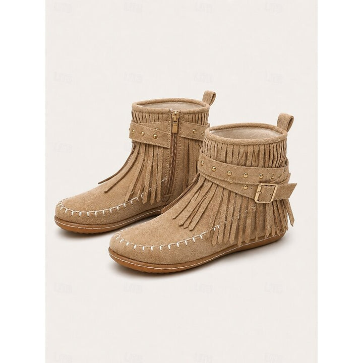 Susannah | Fringe Moccasin Enkellaarsjes