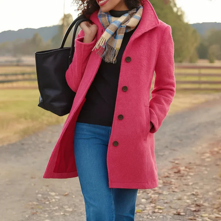 Heledd | Notch-Lapel Elegante Tijdloze Jas