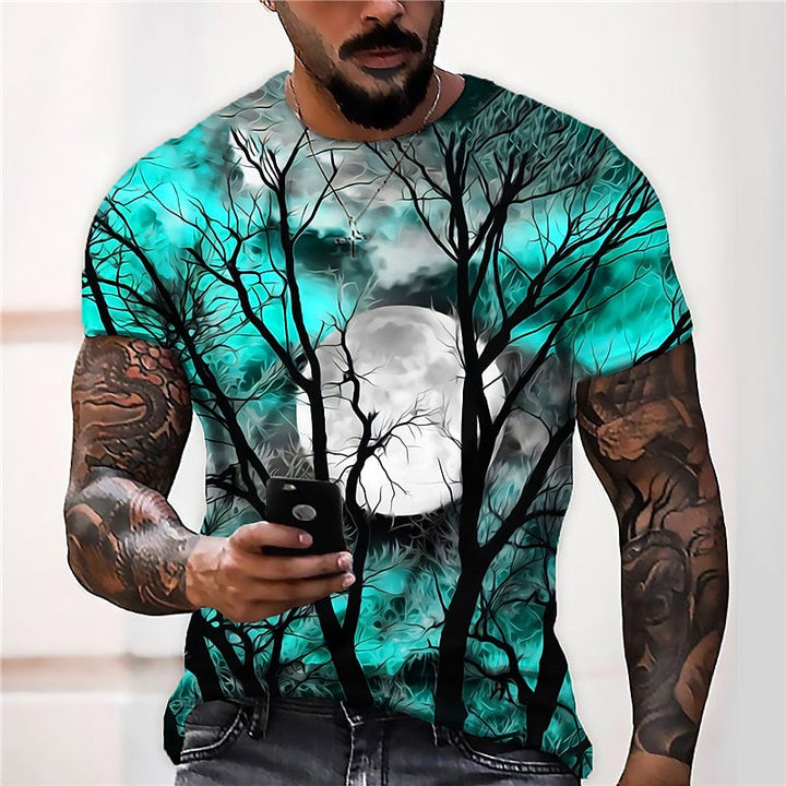 Jonah | Halloween Maan Graphic Crew Neck T-Shirt