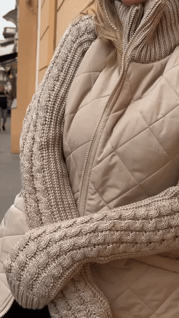 BROOKE – GEZELLIGE GEQUILTE JAS MET BREISLEEVEN