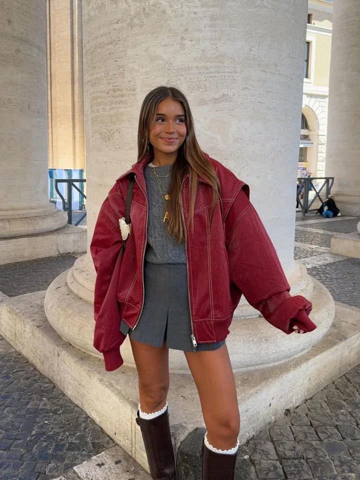 Oversized Contrast Jast - Beperkte Verkoop
