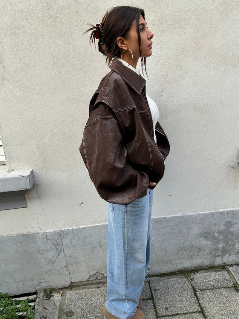 Oversized Contrast Jast - Beperkte Verkoop