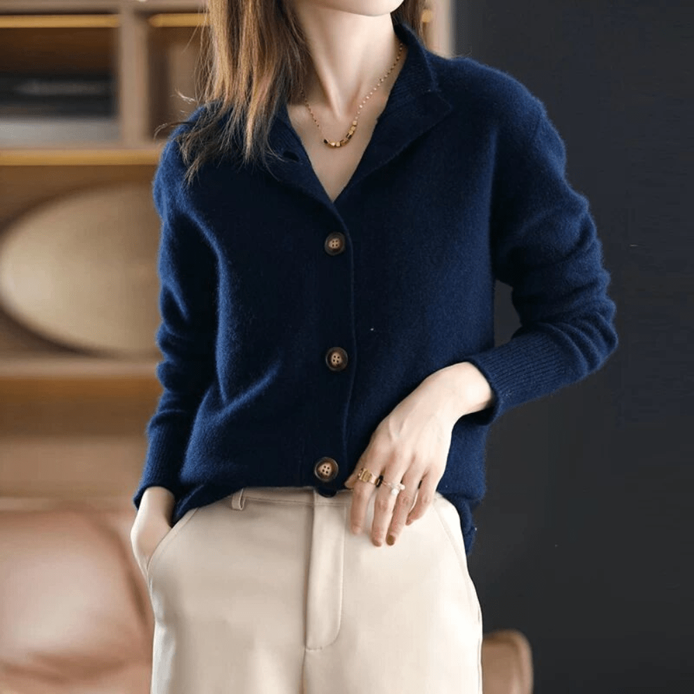 Anny - Luxueuze Kasjmier Gebreide Cardigan