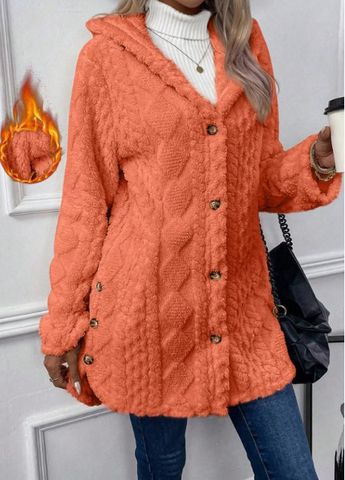 Chateau Elise | Plush Hooded Cardigan
