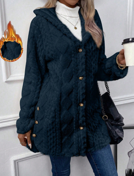 Chateau Elise | Plush Hooded Cardigan