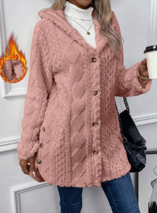 Chateau Elise | Plush Hooded Cardigan