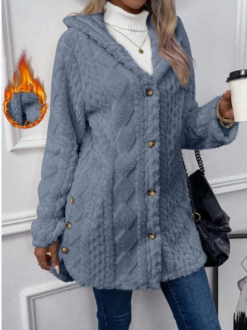 Chateau Elise | Plush Hooded Cardigan