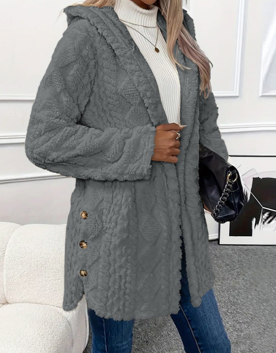 Chateau Elise | Plush Hooded Cardigan