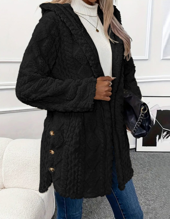 Chateau Elise | Plush Hooded Cardigan