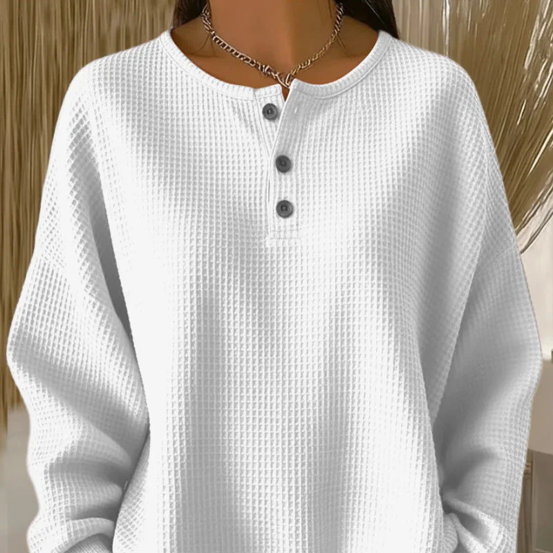 Casual vrouwen half-knop shirt voor dagelijks gebruik