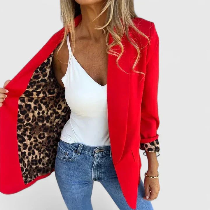 HERFST – KLASSIEKE RODE OPEN BLAZER