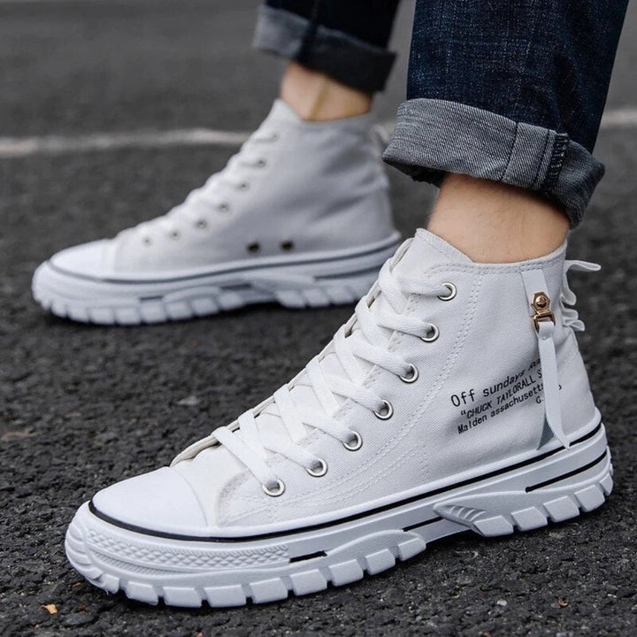 Comfortabel Streetwear Heren Chunky Canvas High Tops