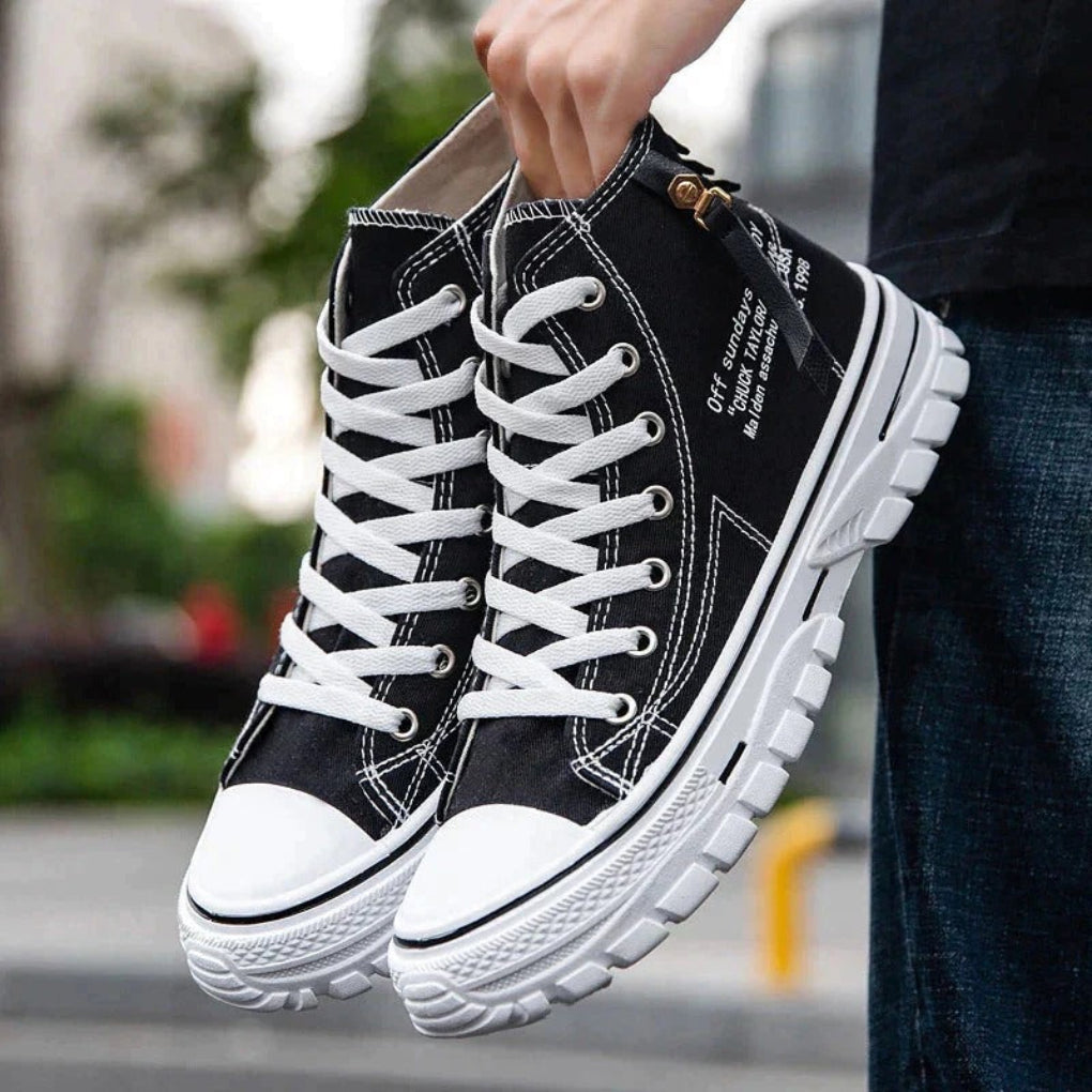 Comfortabel Streetwear Heren Chunky Canvas High Tops