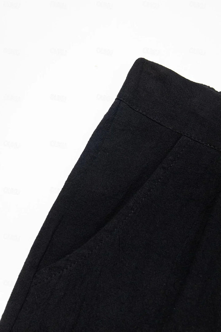 Steve's - Comfortabel Linnen Korte Broek Voor Heren